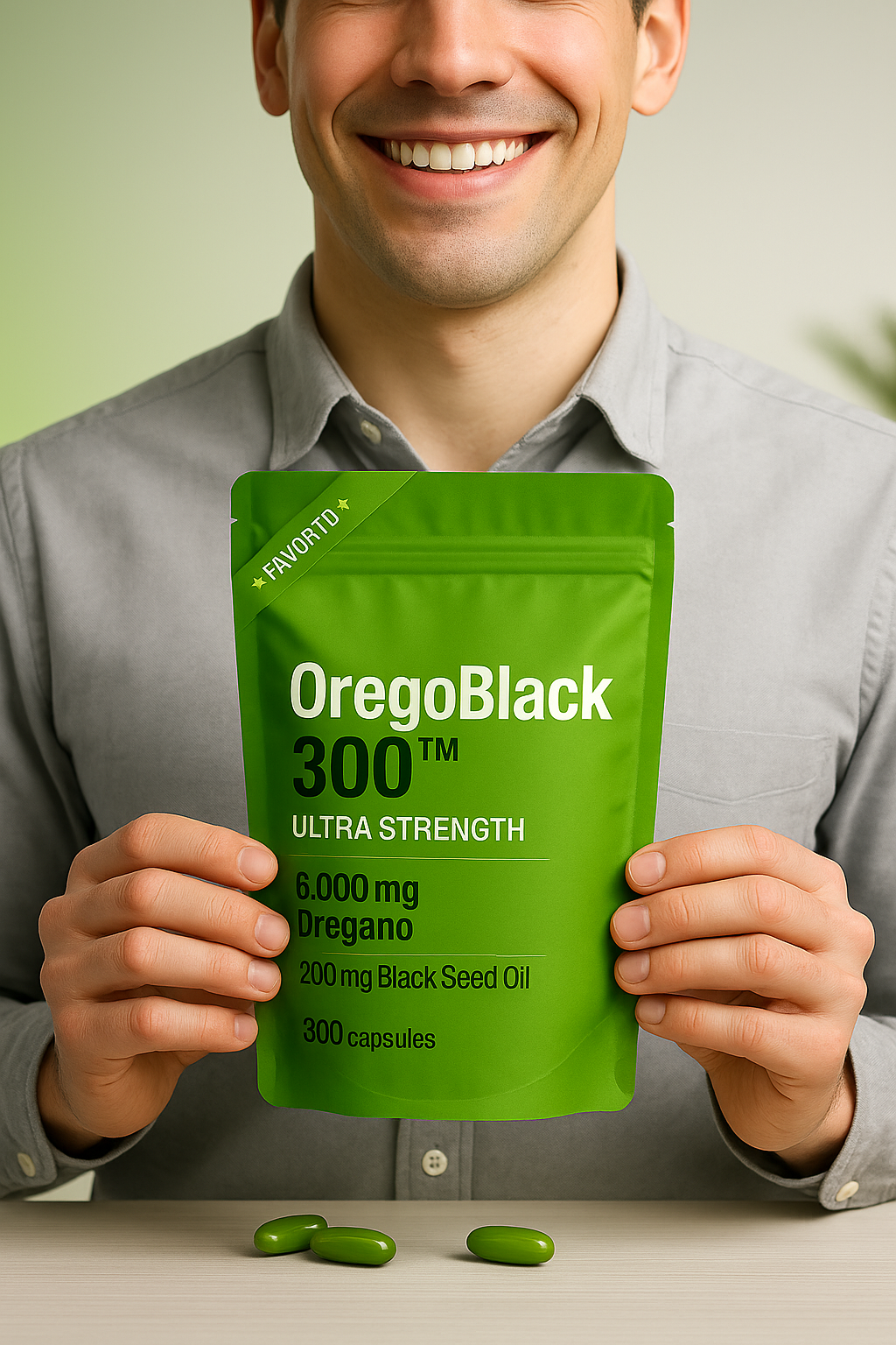 Aceite de orégano 300 cápsulas, Antioxidante natural